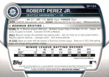 2023 Bowman - Prospects #BP-124 Robert Perez Jr. Back