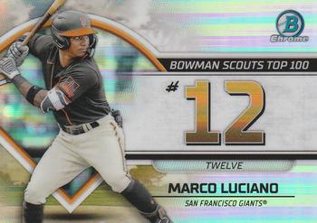 2023 Bowman - Bowman Scouts Top 100 #BTP-12 Marco Luciano Front