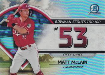 2023 Bowman - Bowman Scouts Top 100 #BTP-53 Matt McLain Front