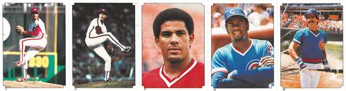 1984 Topps Stickers - Test Strips #15 / 17 / 42 / 44 / 51 1983 Championship / 1983 Championship / Mario Soto / Lee Smith / Bill Buckner Front