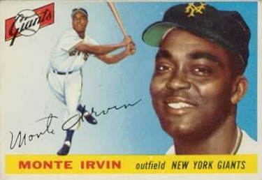 1955 Topps #100 Monte Irvin Front