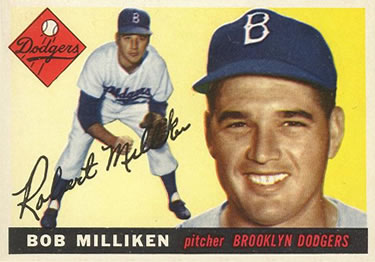 1955 Topps #111 Bob Milliken Front