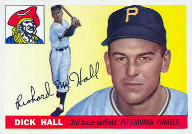 1955 Topps #126 Dick Hall Front