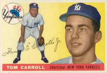 1955 Topps #158 Tom Carroll Front