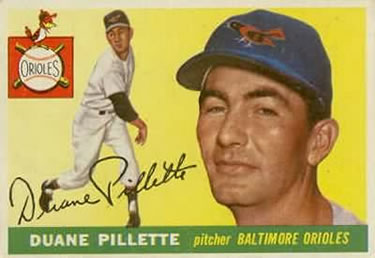 1955 Topps #168 Duane Pillette Front