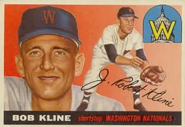 1955 Topps #173 Bob Kline Front