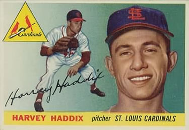 1955 Topps #43 Harvey Haddix Front