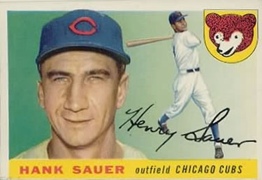 1955 Topps #45 Hank Sauer Front