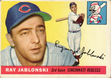 1955 Topps #56 Ray Jablonski Front