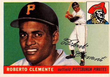 1955 Topps #164 Roberto Clemente Front