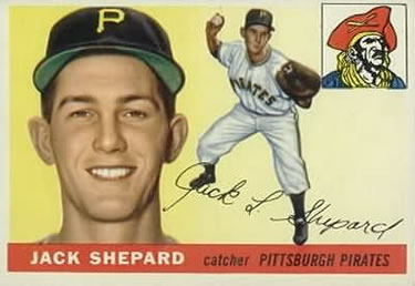 1955 Topps #73 Jack Shepard Front