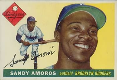 1955 Topps #75 Sandy Amoros Front