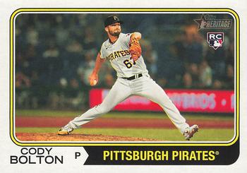 2023 Topps Heritage #607 Cody Bolton Front