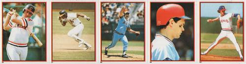1983 Topps Stickers - Test Strips #NNO Mike Hargrove / Rickey Henderson / Pete Vuckovich / John Castino / Danny Darwin Front
