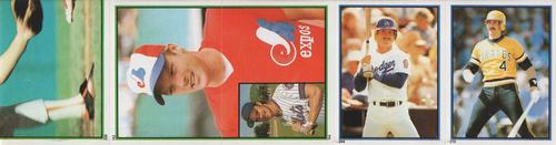 1983 Topps Stickers - Test Strips #NNO Rickey Henderson / Joel Youngblood / Ron Cey / Dale Berra Front