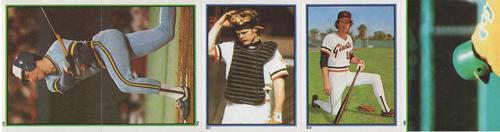 1983 Topps Stickers - Test Strips #NNO Paul Molitor / Milt May / Johnnie LeMaster / Rickey Henderson Front