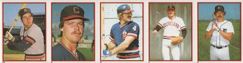 1983 Topps Stickers - Test Strips #NNO Glenn Wilson / Rick Sutcliffe / Bob Grich / Len Barker / John Wockenfuss Front