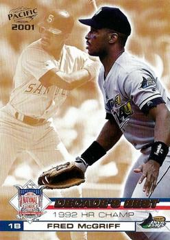 2001 Pacific - NL Decade's Best #5 Fred McGriff  Front