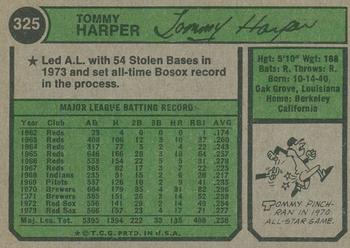2023 Topps Heritage - 50th Anniversary Buybacks #325 Tommy Harper Back