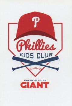 2023 Philadelphia Phillies Kids Club #NNO J.T. Realmuto Back