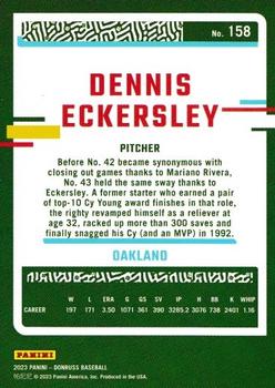 2023 Donruss - Independence Day #158 Dennis Eckersley Back