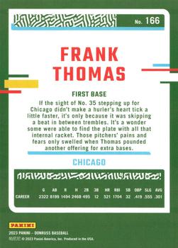 2023 Donruss - Career Stat Line #166 Frank Thomas Back