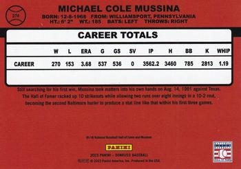 2023 Donruss - Presidential Collection #274 Mike Mussina Back