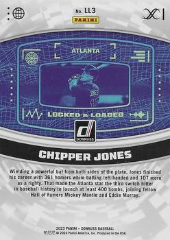2023 Donruss - Locked & Loaded Vector #LL3 Chipper Jones Back