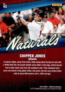 2023 Donruss - Naturals #N2 Chipper Jones Back