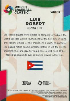 2023 Topps - World Baseball Classic Stars #WBC-13 Luis Robert Back
