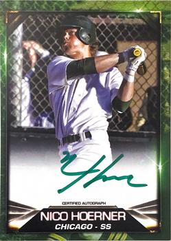 2019 Blowout Cards Test Issue - Autographs Green #1 Nico Hoerner Front