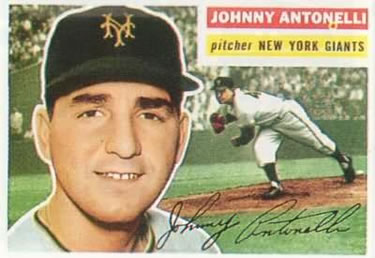 1956 Topps #138 Johnny Antonelli Front