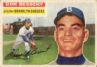 1956 Topps #184 Don Bessent Front