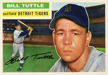 1956 Topps #203 Bill Tuttle Front