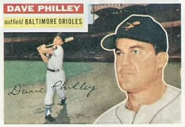 1956 Topps #222 Dave Philley Front
