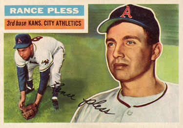 1956 Topps #339 Rance Pless Front