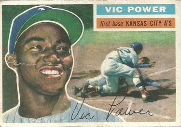 1956 Topps #67 Vic Power Front