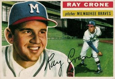 1956 Topps #76 Ray Crone Front