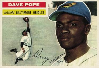 1956 Topps #154 Dave Pope Front