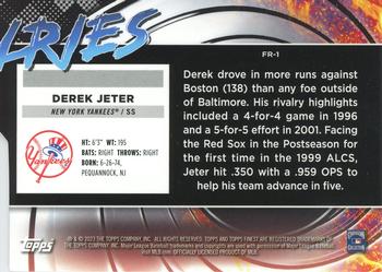 2023 Finest - Finest Rivalries Die Cuts #FR-1 Derek Jeter Back