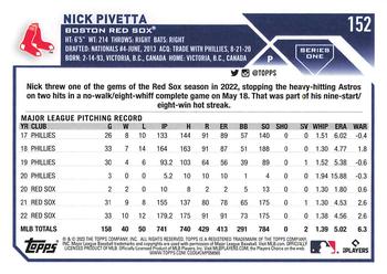 2023 Topps - All-Star Game #152 Nick Pivetta Back