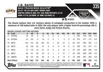 2023 Topps - All-Star Game #335 J.D. Davis Back