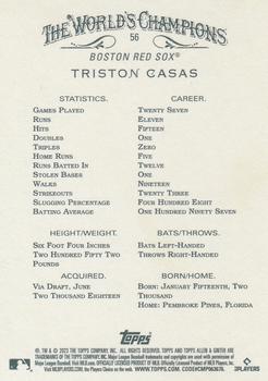 2023 Topps Allen & Ginter #56 Triston Casas Back