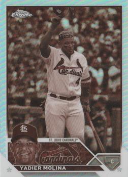 2023 Topps Chrome - Sepia Refractor #14 Yadier Molina Front