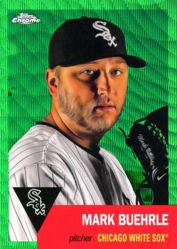 2022 Topps Chrome Platinum Anniversary - Green Wave Refractor #493 Mark Buehrle Front