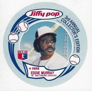 1988 Jiffy Pop Discs - Square Proofs #13 Eddie Murray Front