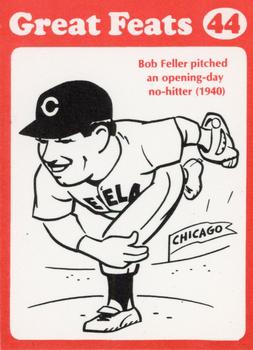 1972 Laughlin Great Feats of Baseball (Red) #44 Bob Feller Front