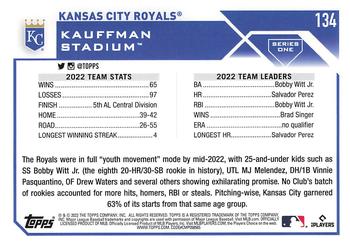 2023 Topps - 582 Montgomery Club Foil Stamped #134 Kansas City Royals Back