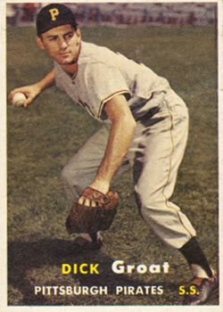 1957 Topps #12 Dick Groat Front