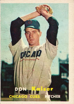 1957 Topps #134 Don Kaiser Front